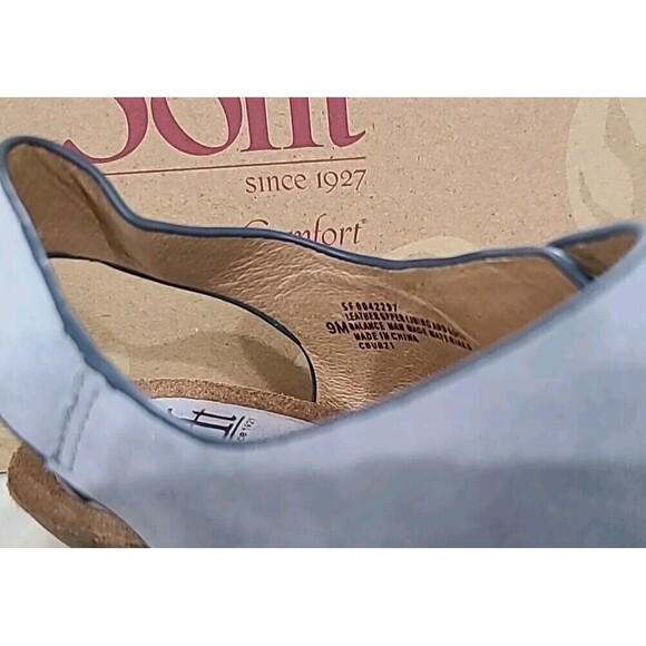 SOFFT Vaden Wedge CHAMBRAY Blue Wedge Comfort Leather Adjustable Sandals 9 M - Picture 5 of 12